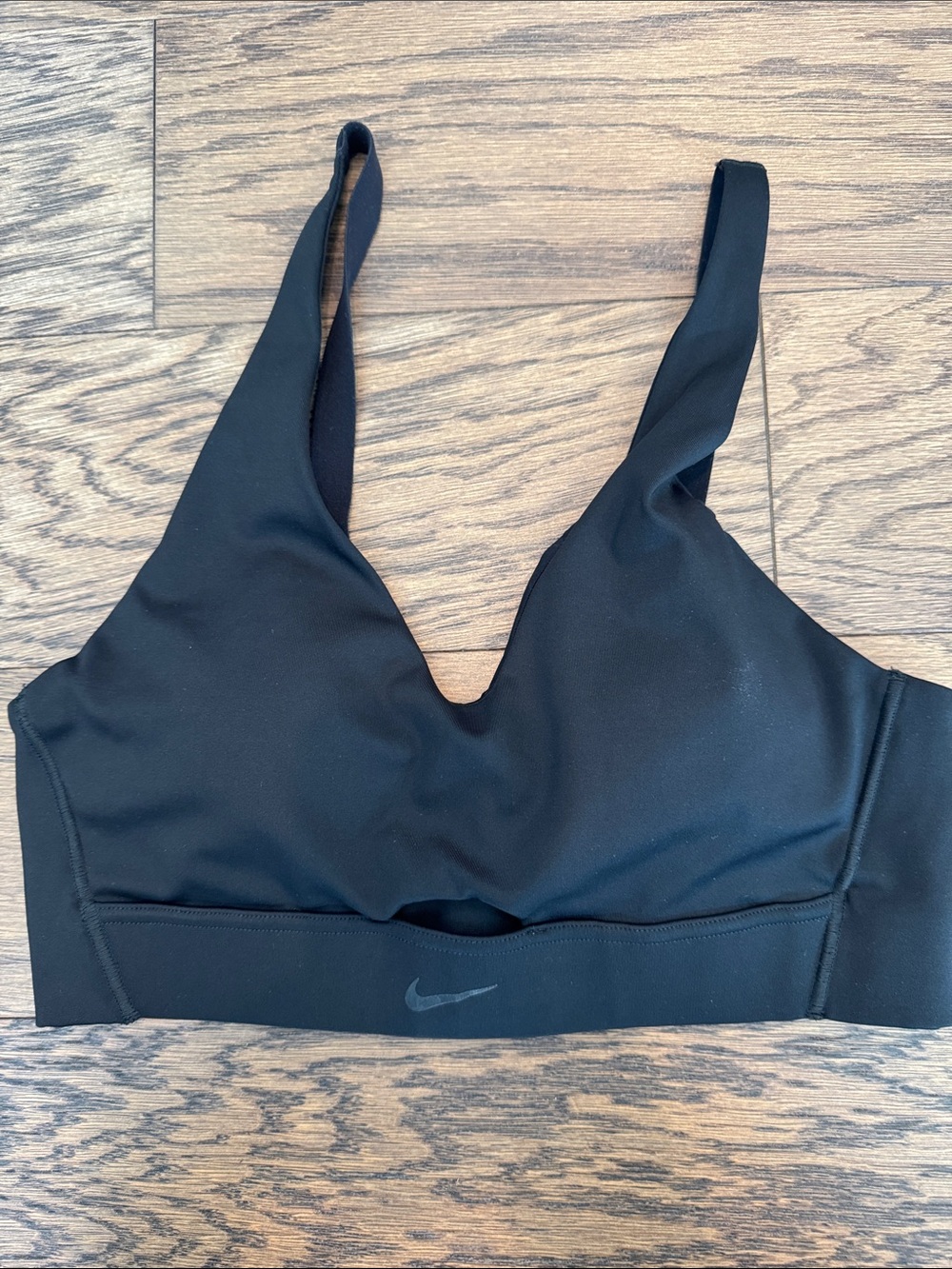 Nike Black V-Neck Sports Bra